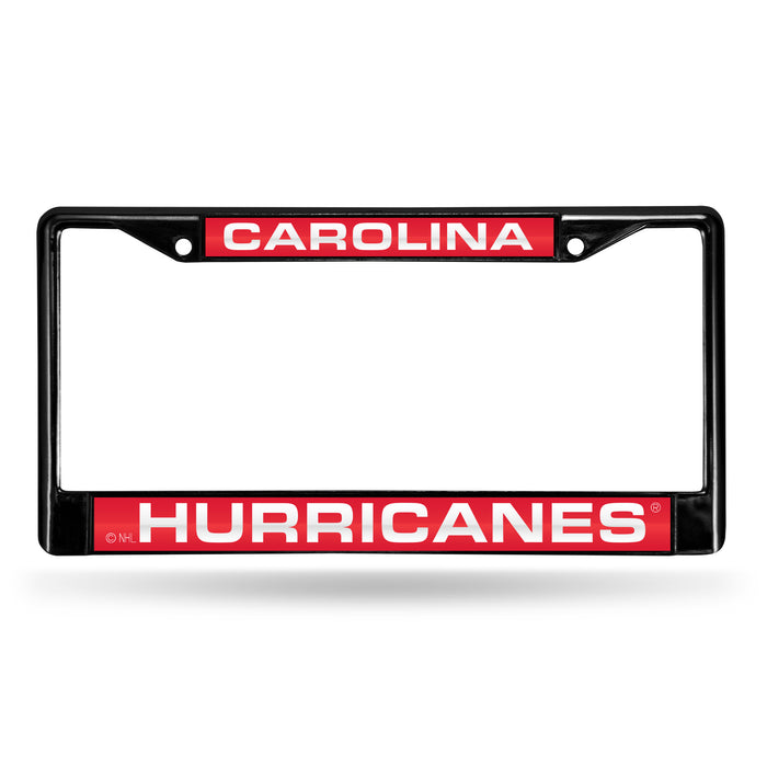 Carolina Hurricanes Laser License Plate Frame (Black)