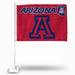 Arizona Wildcats Red Double Sided Car Flag -  16" x 19" - Strong Pole that Hooks Onto Car/Truck/Automobile    