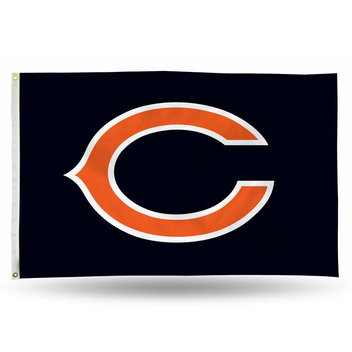 Chicago Bears Standard 3' x 5' Banner Flag Single Sided - Indoor or Outdoor - Home Décor    