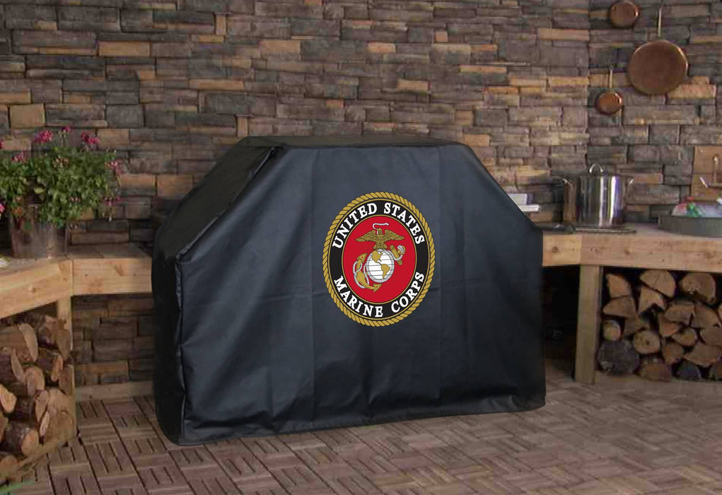 60" United States Marine Corps Grill Cover