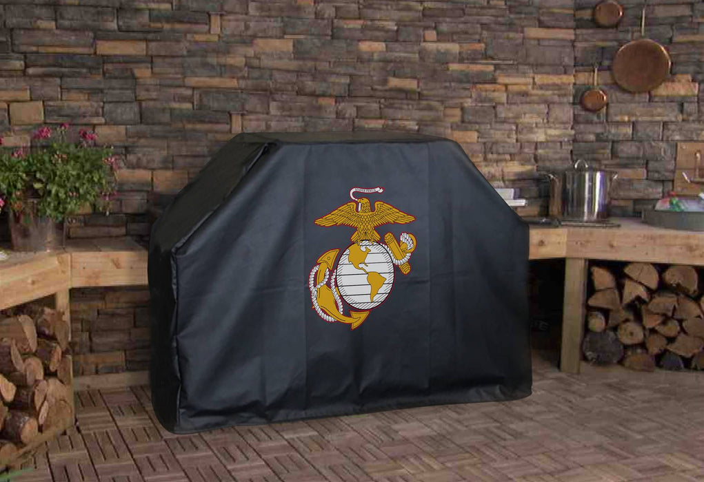 72" Marine Corps (Red/Yellow) Grill Cover