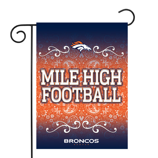 Denver Broncos Garden Flag