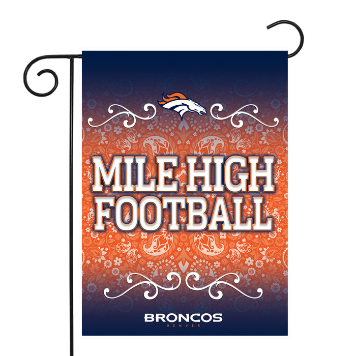 Denver Broncos Garden Flag