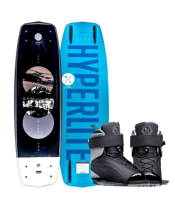 Hyperlite Wakeboard Package Sender w/Team Session Binding 132cm w/4-8