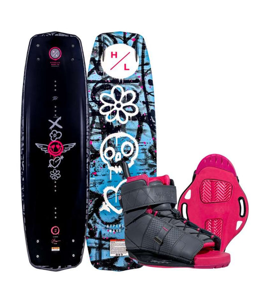 Hyperlite Wakeboard Package Womens Journey w/Viva Binding 132cm w/4-8.5
