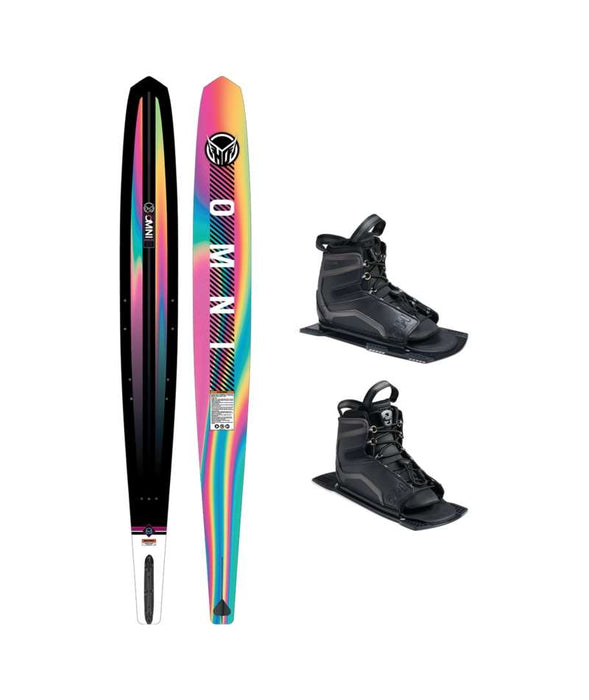 Womens HO Sports Omni Water Ski w/Double Stance UltraLite Boots 65 w/8.5-12.5 8