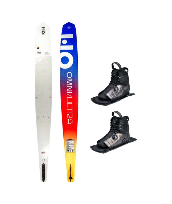 HO Sports Omni Water Ski Ultra White w/Double Stance ATOP Boots 69 w/7-11 1