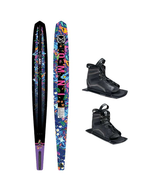 HO Sports Junior Water Skis Future OMNI (Jungle) w/Double Stance UltraLite Boots 65 w/8.5-12.5 22