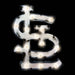 STL Cardinals Lighted Recycled Metal Sign