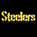 Pittsburgh Steelers Lighted Recycled Metal Sign