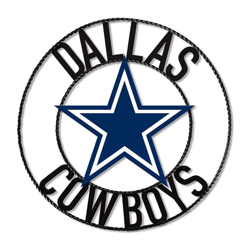 Dallas Cowboys 24" Wrought Iron Wall Art