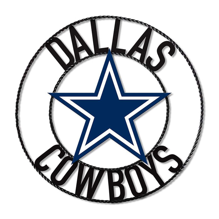 Dallas Cowboys 24" Wrought Iron Wall Art