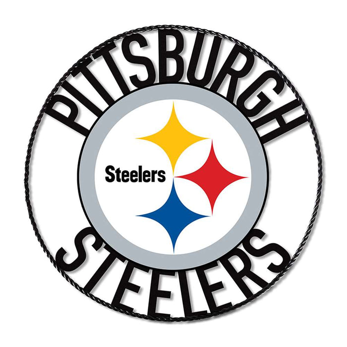 Pittsburgh Steelers 24" Wrought Iron Wall Art