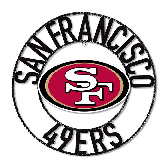 San Francisco 49ers 24" Wrought Iron Wall Art