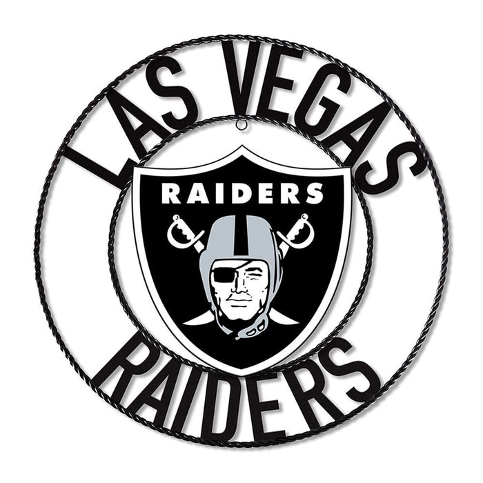 Las Vegas Raiders 24" Wrought Iron Wall Art