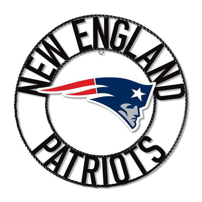 New England Patriots 24" Wrought Iron Wall Art