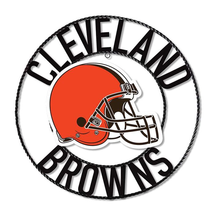 Cleveland Browns 24" Wrought Iron Wall Art