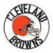 Cleveland Browns 24" Wrought Iron Wall Art