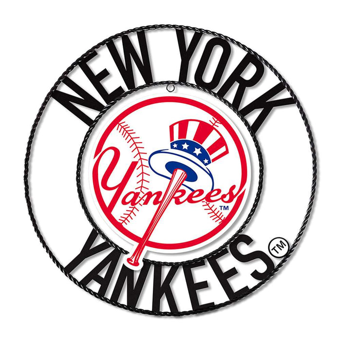 New York Yankees 24" Wrought Iron Wall Art
