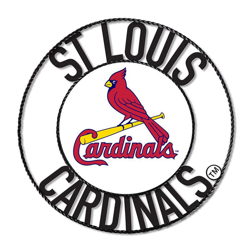 St Louis Cardinals 24" Wrought Iron Wall Art