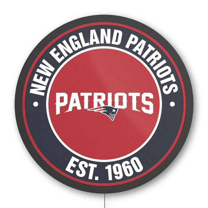 New England Patriots Establish Date LED Lighted Sign