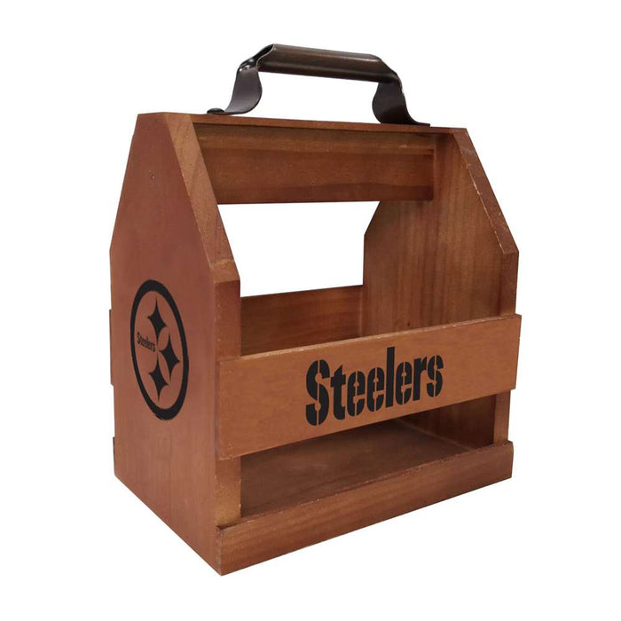 Pittsburgh Steelers Wood  BBQ Caddy