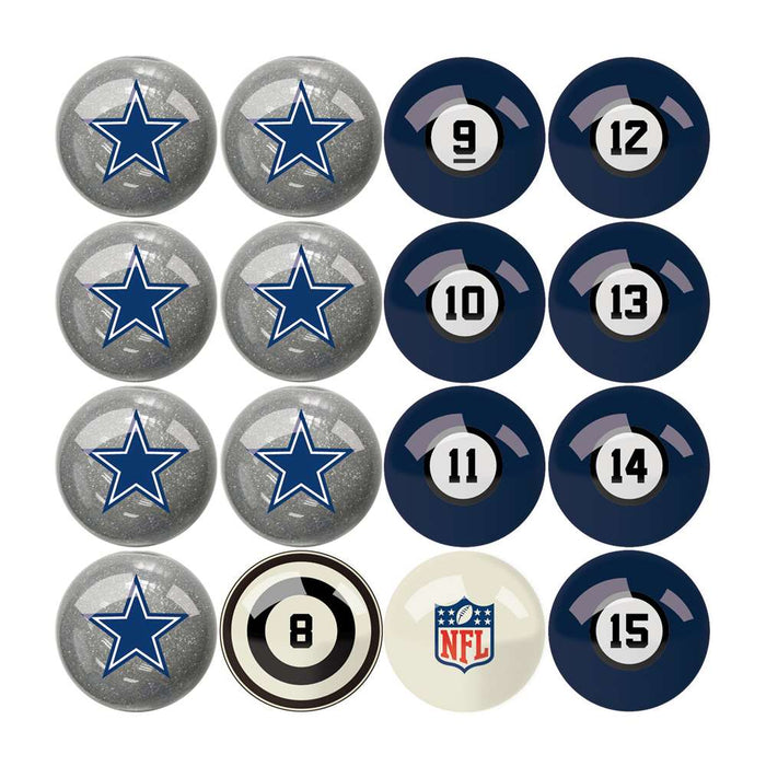 Dallas Cowboys Billiard Balls With Numbers