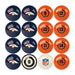 Denver Broncos Billiard Balls With Numbers