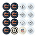 Chicago Bears Billiard Balls With Numbers