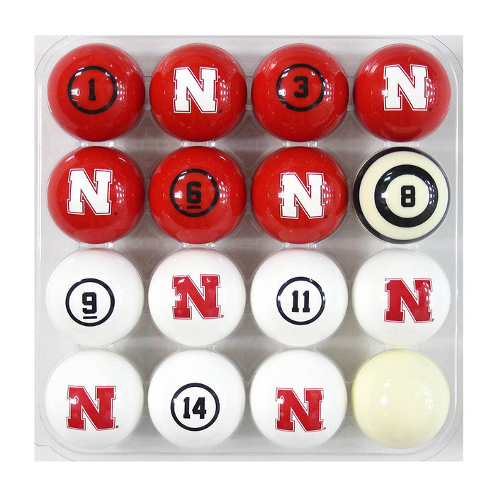 University of Nebraska Billiard Balls with Numbers