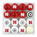 University of Nebraska Billiard Balls with Numbers