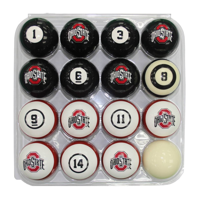 Ohio State Billiard Balls with Numbers