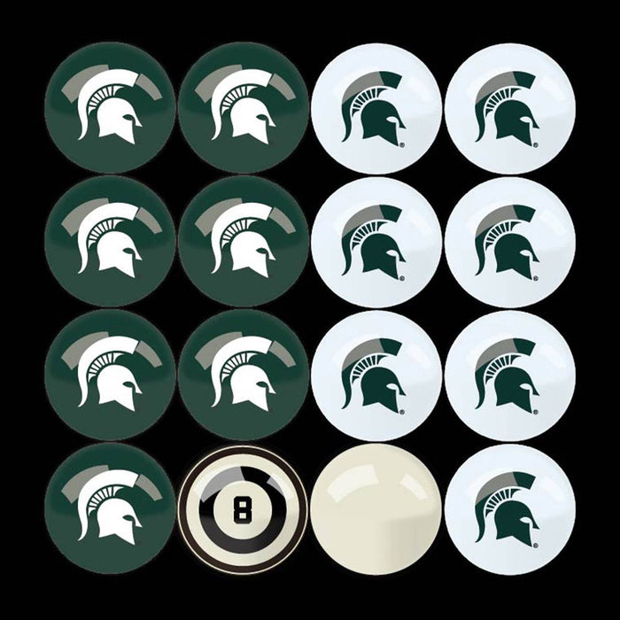 Michigan State University Billiard Balls with Numbers