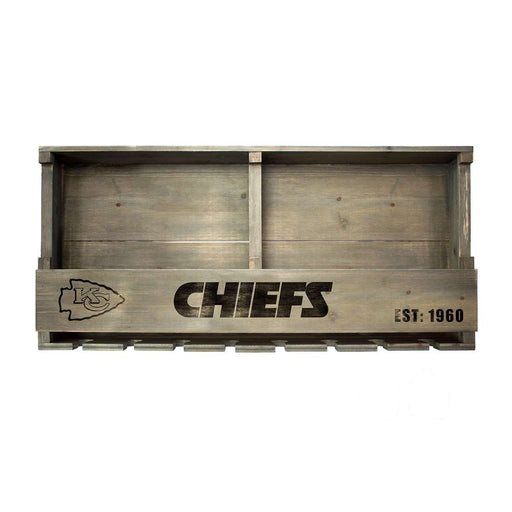 KC Chiefs Reclaimed Wood Bar Shelf