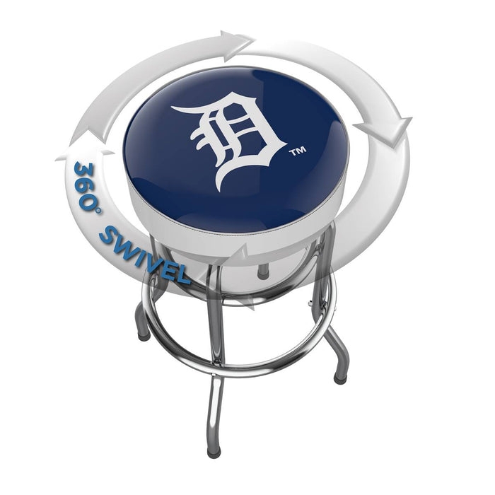 Detroit Tigers Chrome Bar Stool