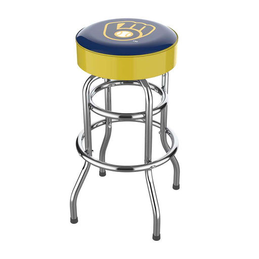 Milwaukee Brewers Chrome Bar Stool