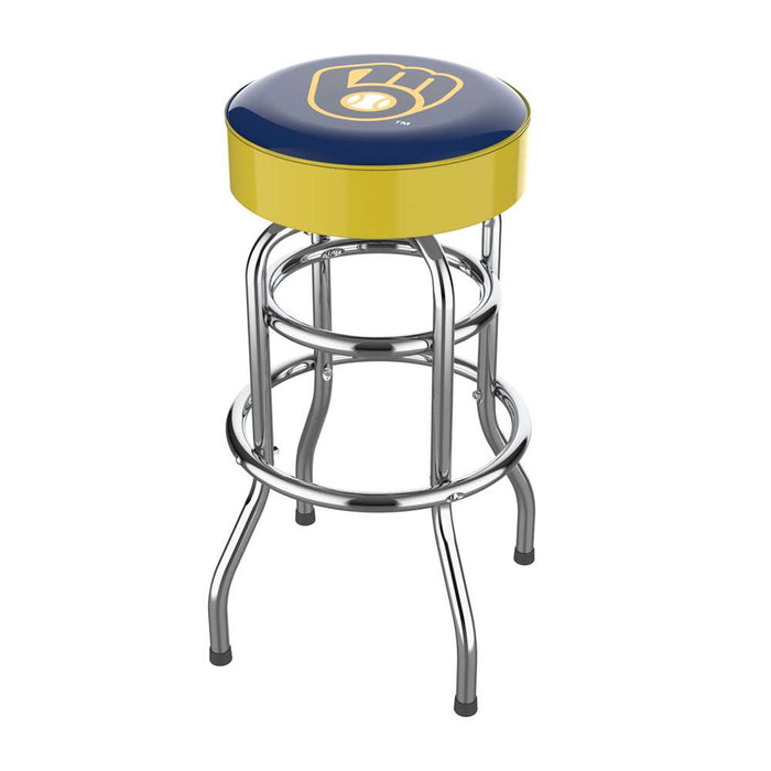 Milwaukee Brewers Chrome Bar Stool