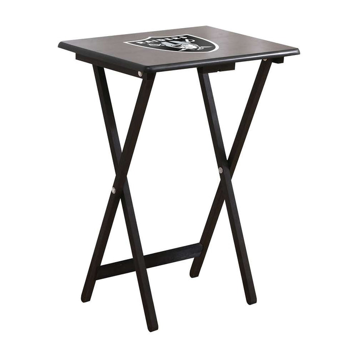 Las Vegas Raiders 4 TV Trays With Stand