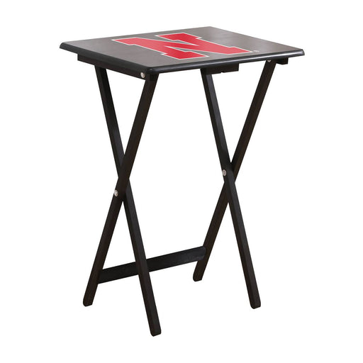 University Of Nebraska TV Trays W/Stand