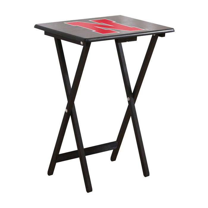 University Of Nebraska TV Trays W/Stand