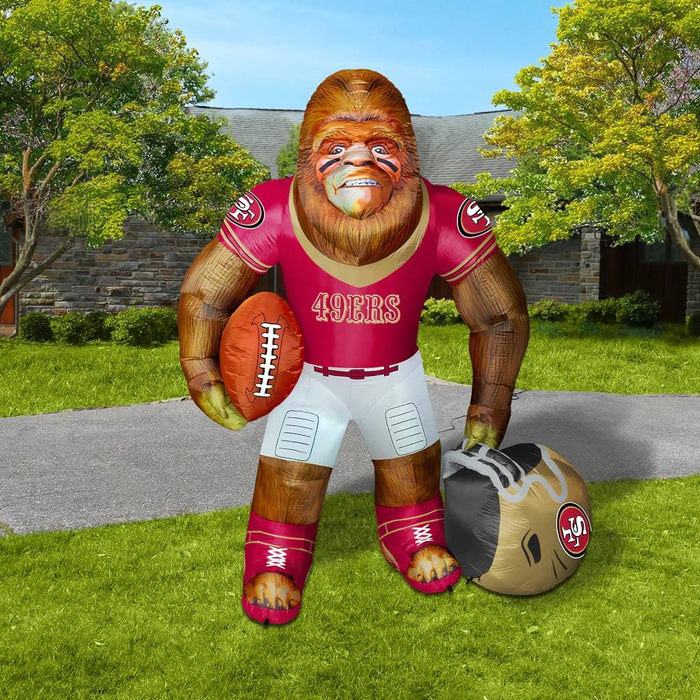 San Francisco 49Ers Inflatable Big Footballer Mascot - 8ft Tall