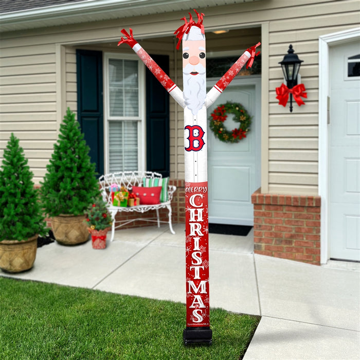 Boston Red Sox Inflatable Crazy Christmas Santa Sports Fan 8 ft Tall