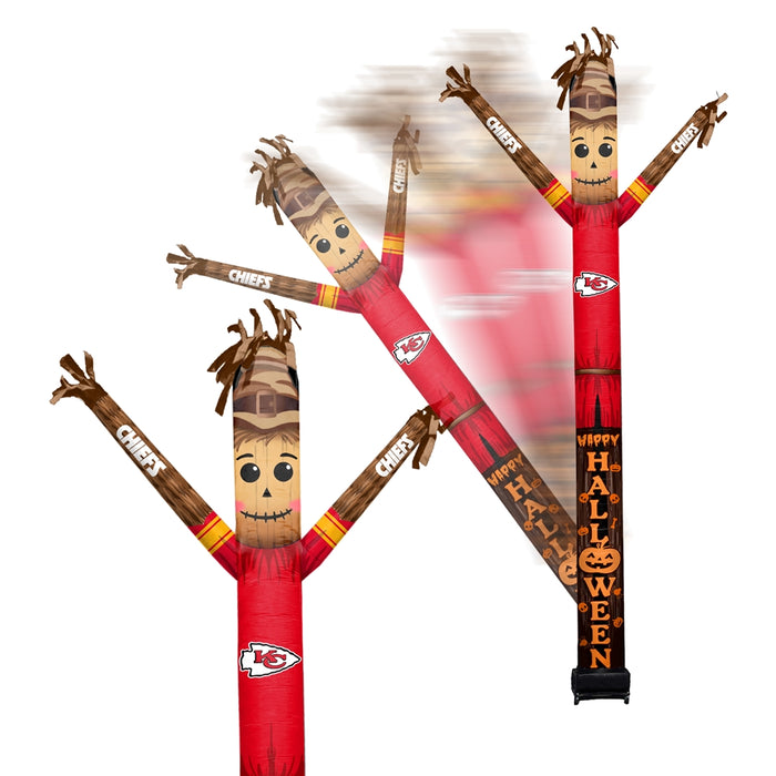 Kansas City Chiefs Inflatable Crazy Halloween Scarecrow Sports Fan  8 ft Tall