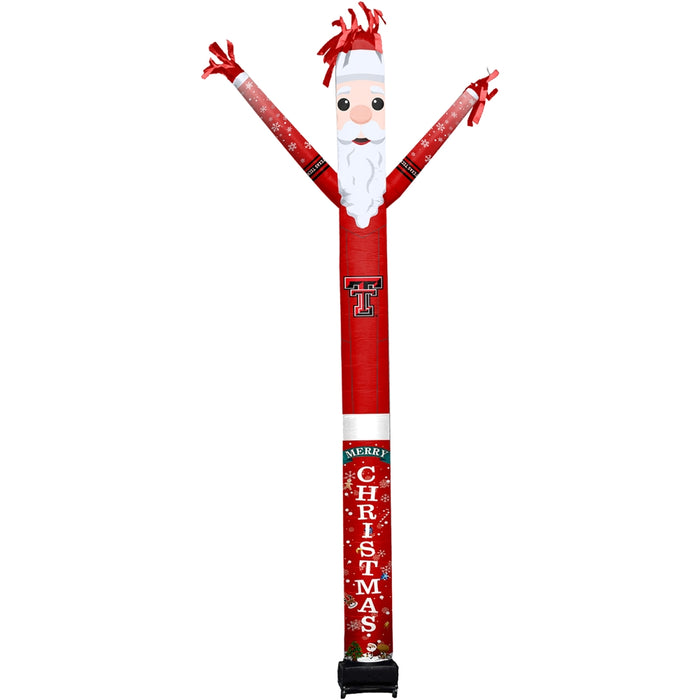 Texas Tech Red Raiders Inflatable Crazy Christmas Santa Sports Fan 8 ft Tall