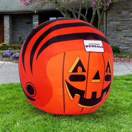 Cincinnati Football Bengals Inflatable Jack-O'-Helmet Halloween Yard Decoration