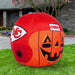 Kansas City Football Chiefs Inflatable Jack-O'-Helmet Halloween Yard Decoration