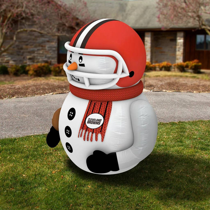 Cleveland Browns Inflatable Snowman Player - 7 Ft Tall