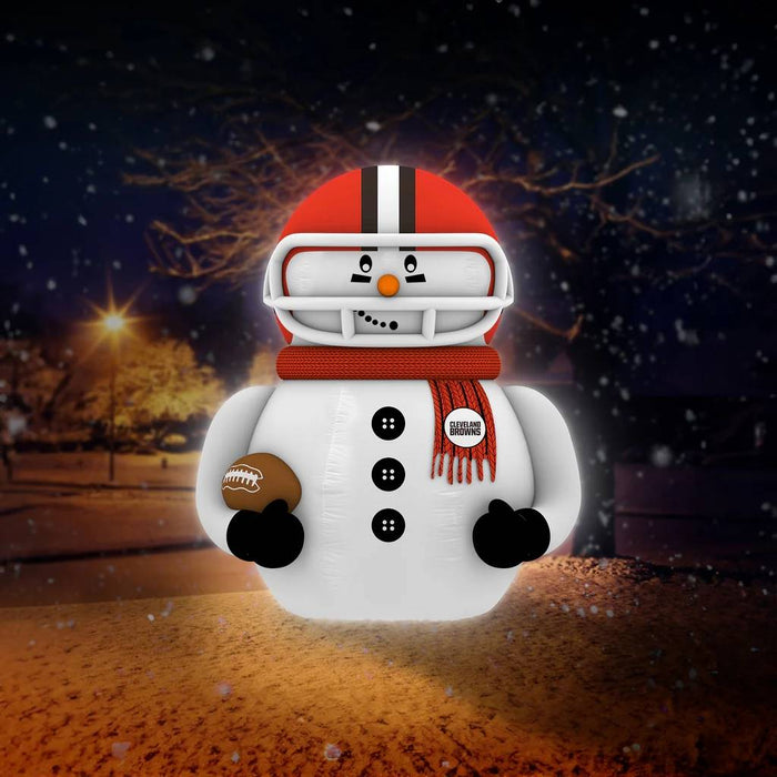 Cleveland Browns Inflatable Snowman Player - 7 Ft Tall