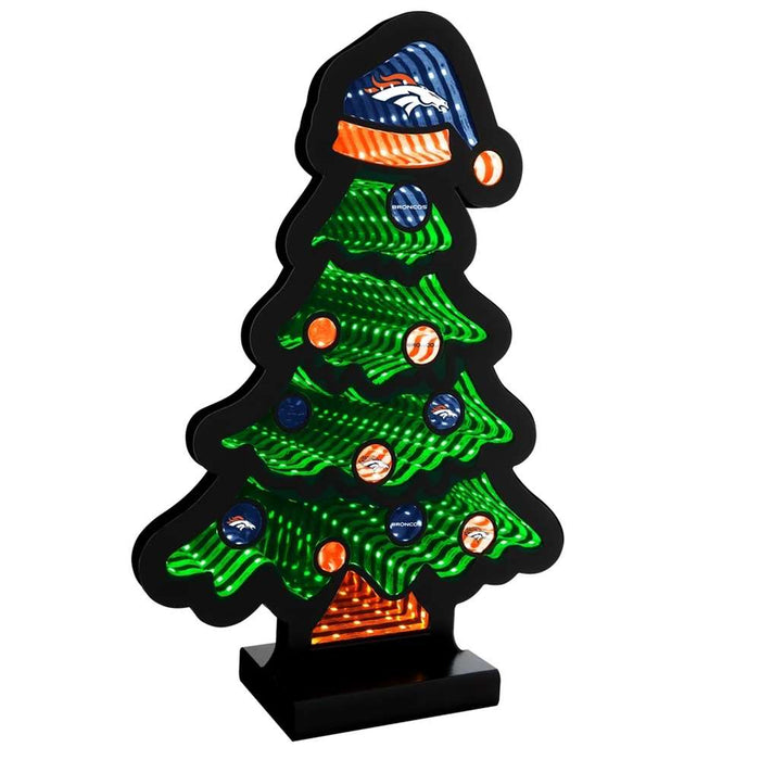Denver Broncos Infinity Christmas Tree