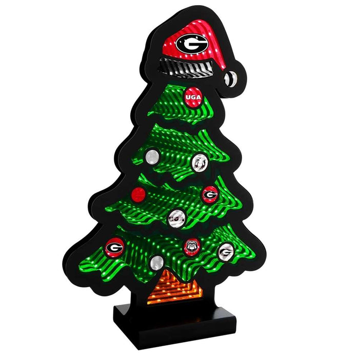 Georgia Bulldogs Infinity Christmas Tree